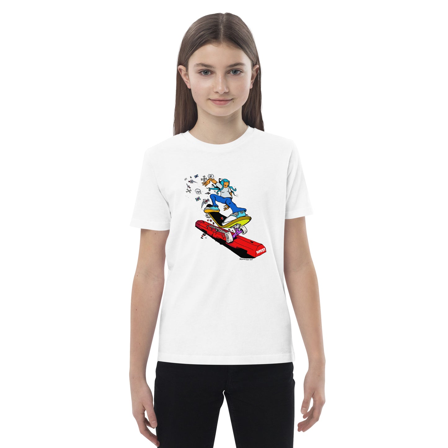 " CURB GIRL "Organic cotton kids t-shirt