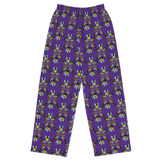 Purple Peez wide-leg pants